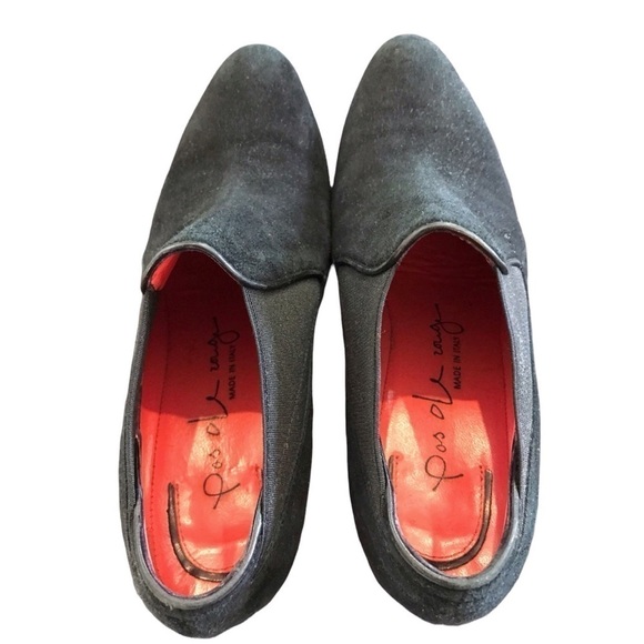 Pas de Rouge Microfiber Suede Slip On Ankle Boots - Picture 12 of 16